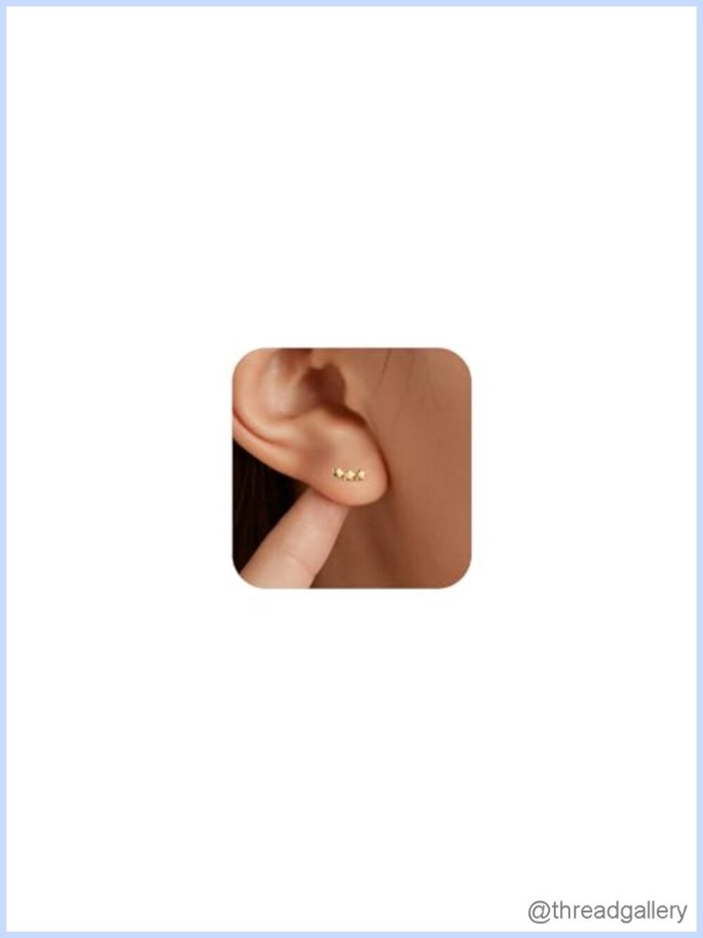 14K Gold Plated Star Stud Earrings S925 Sterling Silver Hypoallergenic
